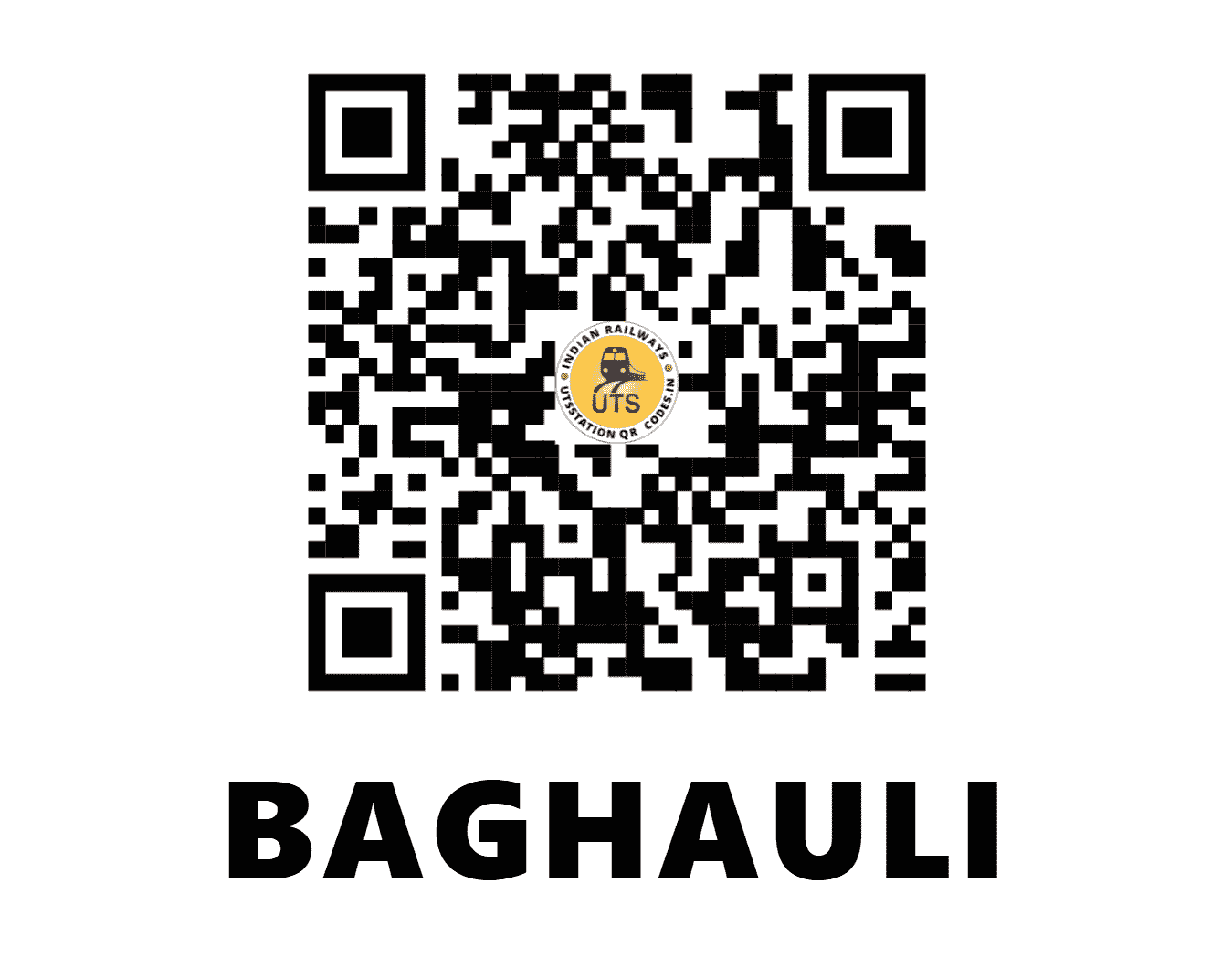 UTS QR Code for BAGHAULI - BGH - NR (UTTAR PRADESH)